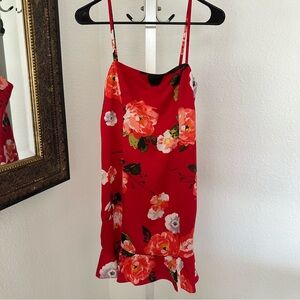 Women’s Guess Red Floral Dress - Size XS